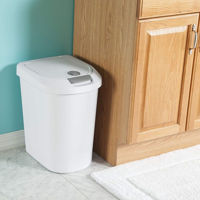 Sterilite 7.3 Gallon Touch Top Trash Can & Reviews Wayfair